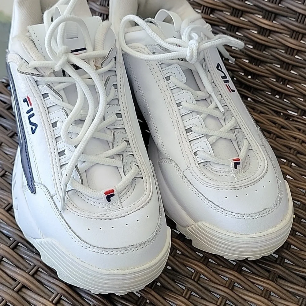 Fila Disruptor-II-XL Sneakers White/White/Fila Navy used good Condition